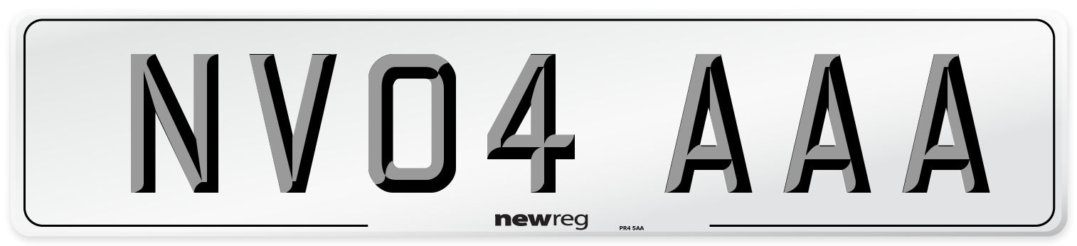 NV04 AAA Number Plate from New Reg